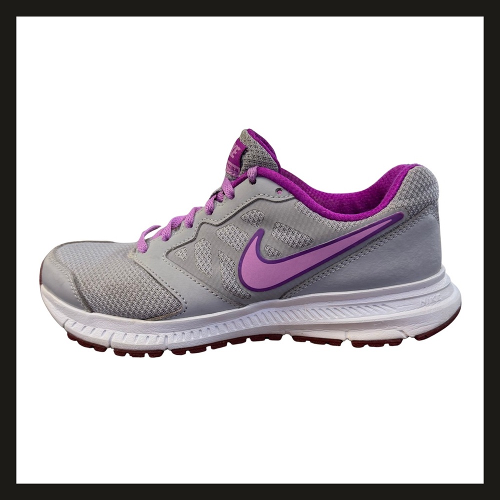 Nike Downshifter 6 Women’s Size 7 Grey Purple Running Sneakers 684765-017 EUC - Picture 3 of 14